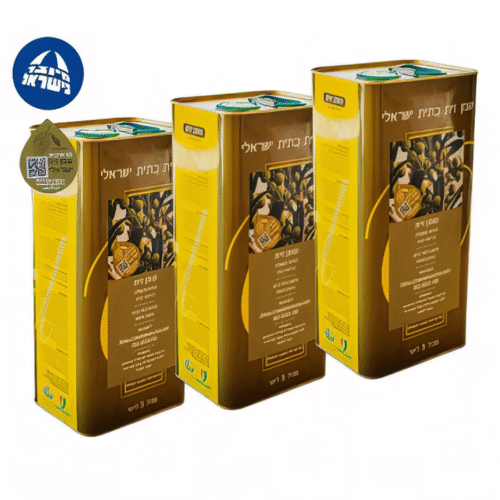 שמן זית 15 ליטר ב-3 פחים של 5 ליטר כל אחד