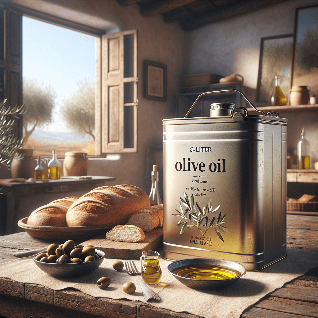 שמן זית 5 ליטר: הטעם האמיתי של הגליל עד הבית, בפח משפחתי